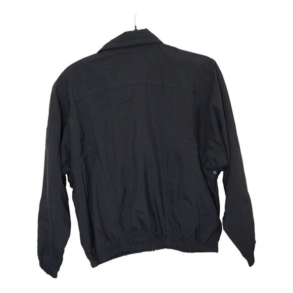 NWT Kaelin Black Track Jacket Full Zip Embroidered Logo Vintage‎ Sz S - Picture 2 of 8